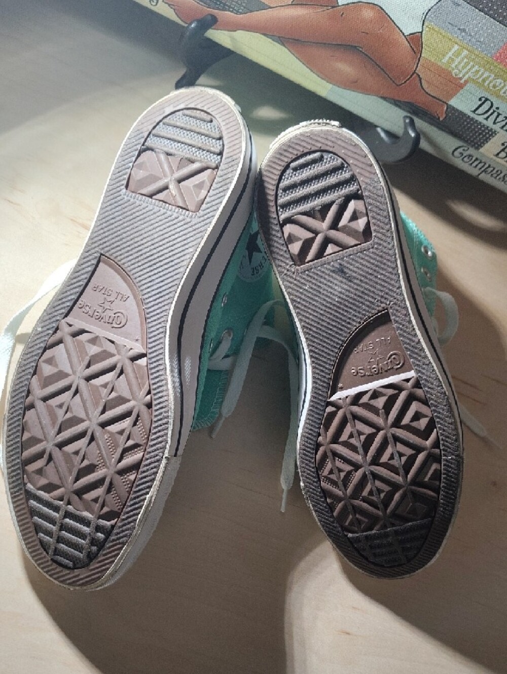 Converse Chuck Taylor All Star High Top Sneakers - Aqua Green - Picture 6 of 6